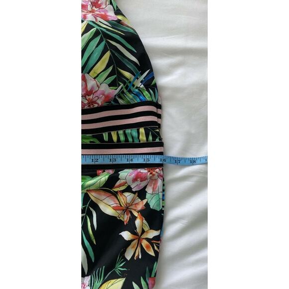 Swimsuits For All One-piece Swimsuit Women Size 18 Floral Stripe - Picture 7 of 10
